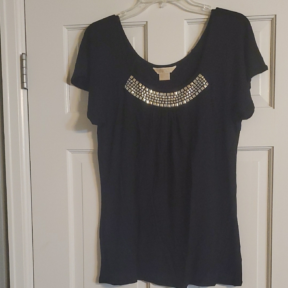 Michael Kors women's M black Embellished Women's Top